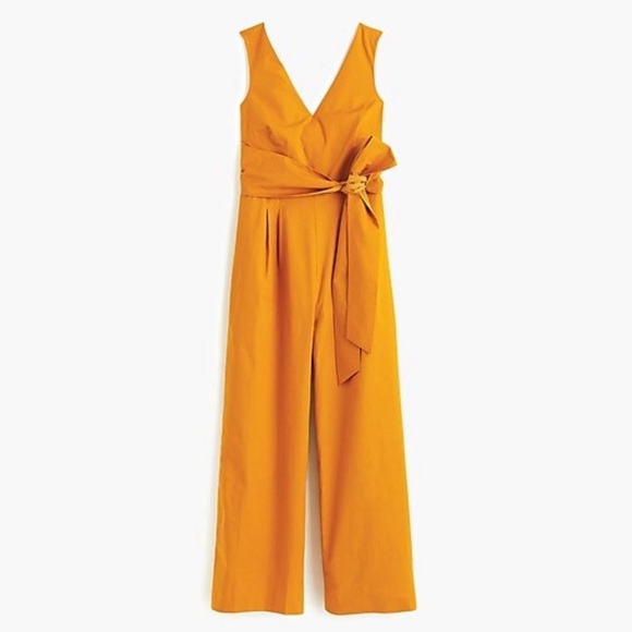 MINT Condition *Rare* J Crew Wrap Jumpsuit, 4, Gold/Mustard - Picture 2 of 10